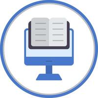 OnFlat Circle Learning Flat Circle Icon vector