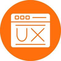 User Experience Multi Color Circle Icon vector