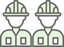 Worker Fillay Icon Design vector