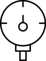 Guage Line Gradient Icon vector