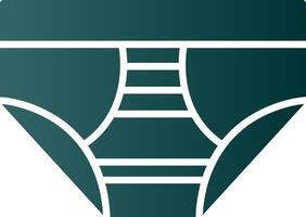 Underwear Glyph Gradient Icon vector