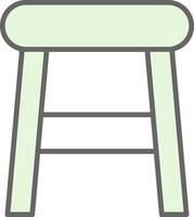 Stool Fillay Icon Design vector