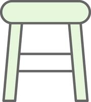 Stool Fillay Icon Design vector