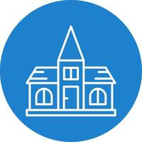 Church Multi Color Circle Icon vector