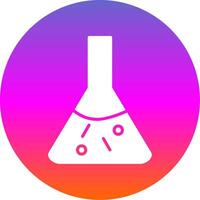 Chemistry Glyph Gradient Circle Icon Design vector