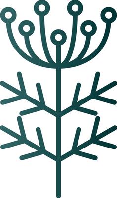 Dill Line Gradient Icon