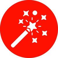 Magic Wand Multi Color Circle Icon vector