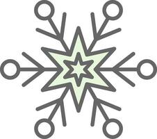 Snowflake Fillay Icon Design vector