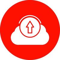 Upload Multi Color Circle Icon vector