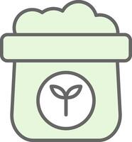 Fertilizer Fillay Icon Design vector