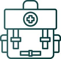 First Aid Line Gradient Icon vector