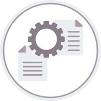 File Management Flat Circle Icon vector