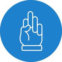 Fingers Multi Color Circle Icon vector