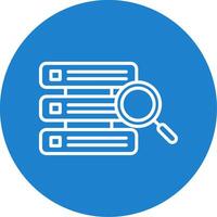 Database Multi Color Circle Icon vector