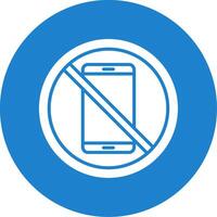 Prohibited Sign Multi Color Circle Icon vector