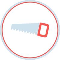 Handsaw Flat Circle Icon vector