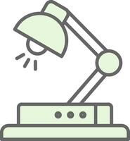 Desk Lamp Fillay Icon Design vector