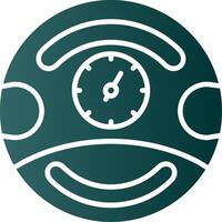 Gauge Glyph Gradient Icon vector