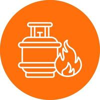 Gas Multi Color Circle Icon vector
