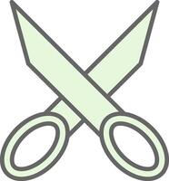 Scissors Fillay Icon Design vector