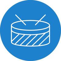 Drums Multi Color Circle Icon vector