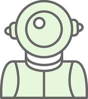 Astronaut Fillay Icon Design vector