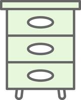 Filling Cabinet Fillay Icon Design vector