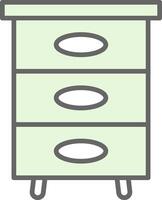 Filling Cabinet Fillay Icon Design vector