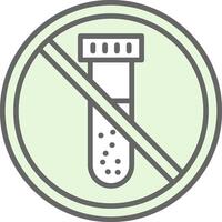 Prohibited Sign Fillay Icon Design vector