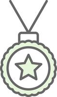 Medal Fillay Icon Design vector