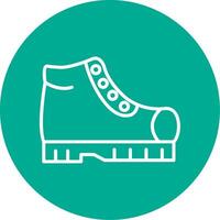 bota multi color circulo icono vector