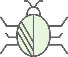 Bug Fillay Icon Design vector
