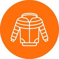 Jacket Multi Color Circle Icon vector