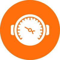 Pressure Gauge Multi Color Circle Icon vector