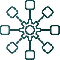 Structure Line Gradient Icon vector