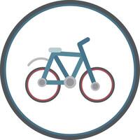 Bicycle Flat Circle Icon vector