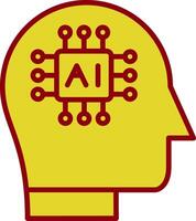 Cybernetics Vintage Icon Design vector