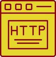 Http Vintage Icon Design vector