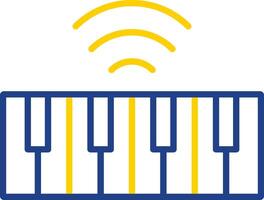 Keyboard Line Two Colour Icon Design vector