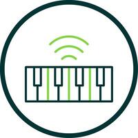 Keyboard Line Circle Icon Design vector