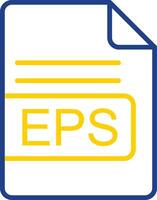 EPS File Format Line Two Colour Icon Design vector