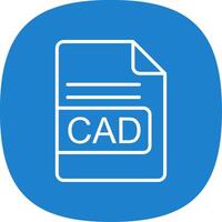 CAD File Format Line Curve Icon Design vector