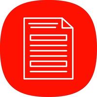 Document Line Curve Icon Design vector