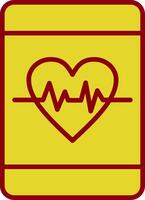 Heart Care Vintage Icon Design vector