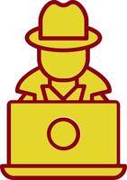 Hacker Vintage Icon Design vector