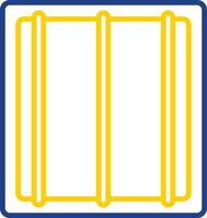 Jail Line Two Colour Icon Design vector