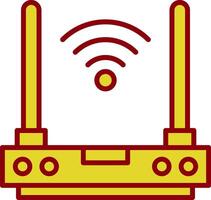 Router Vintage Icon Design vector