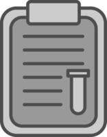 Notes Line Filled Greyscale Icon Design vector