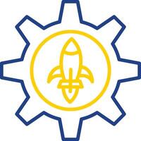 Engineering Line Two Colour Icon Design vector