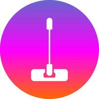 Mop Glyph Gradient Circle Icon Design vector